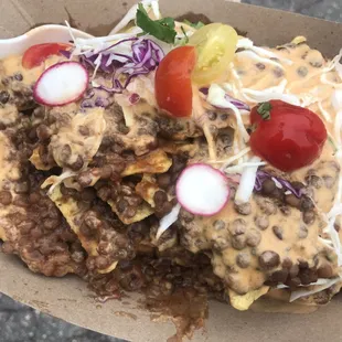 Vegan walking tacos from NE Mpls Farmers Market