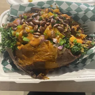 Loaded sweet potato