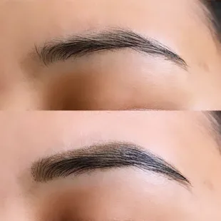 Brow Tint. Hybrid dye that tints both the skin &amp; hair. Lasts up to 2 weeks on skin and 6 weeks on hair.