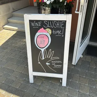 a sign for a wine shop