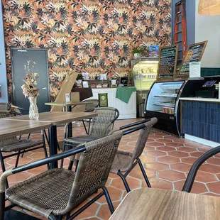 Ordering and seating area.