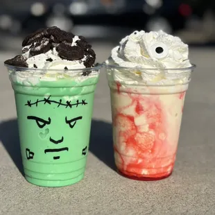 Halloween milkshakes! So fun for the kids