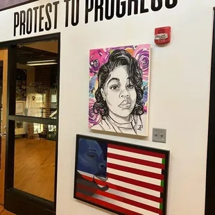 Protest to Progress exhibit.