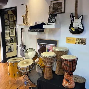 The Roots of African American Music exhibit.
