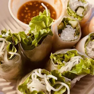 Pork and shrimp spring rolls