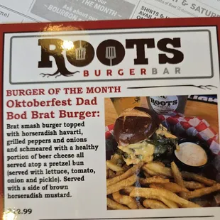 Burger of the month for October 2024. Delicious.