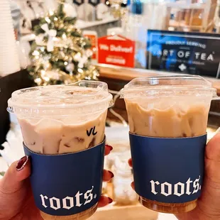 Vanilla latte &amp; Honey Lavender latte