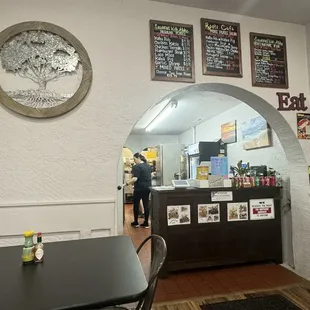 inside