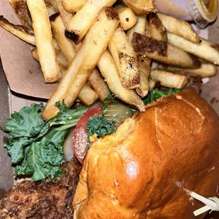 Spicy chicken sandwich
