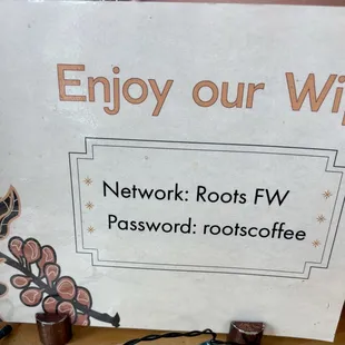 Wifi is free!
