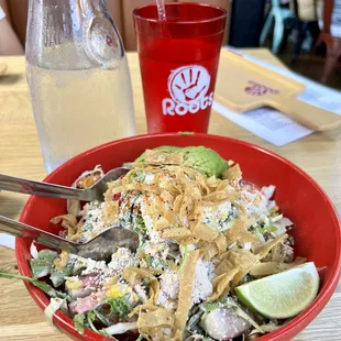 Southwest Chipotle Chicken &amp; Avocado Salad