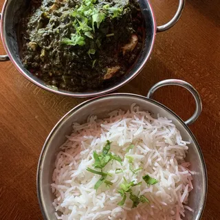 Saag Curry (INCLUDES RICE)