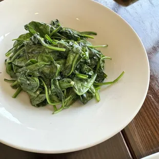 Sautéed spinach