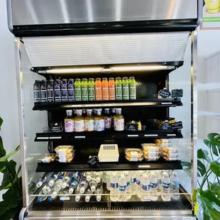 a variety of beverages