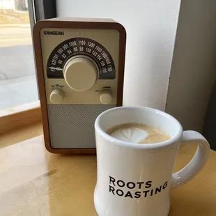 vanilla oat milk latte ($5)