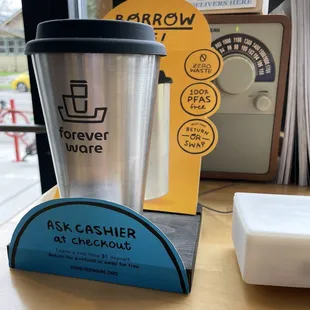 Forever ware reusable cup swap program