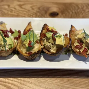 Potato skin deliciousness