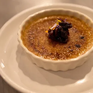 Sweet potato creme brûlée