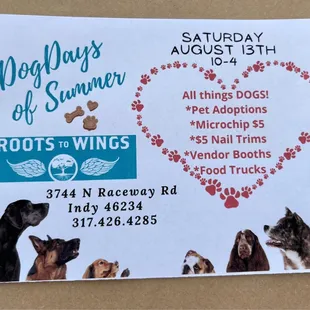 Dog Days of Summer event