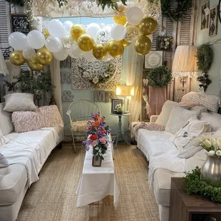 They had this set up for a Bridal Shower