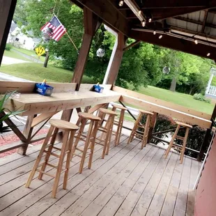 Outdoor seating area nice