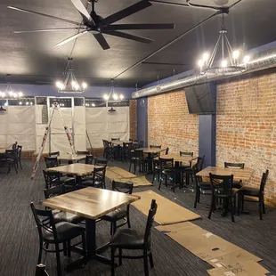 the interior of the restaurant