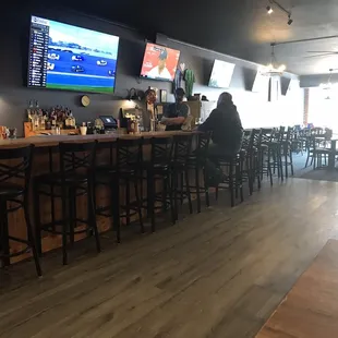 a man sitting at the bar