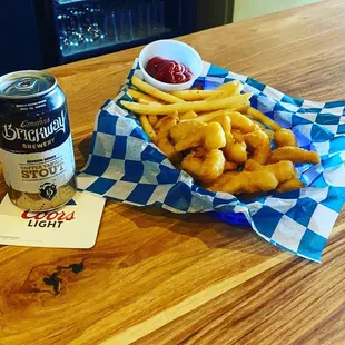 Beer batter shrimp basket