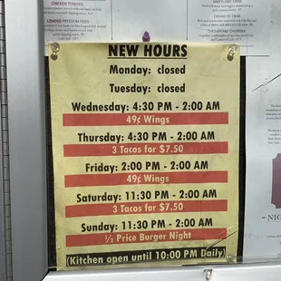 New Hours Closed today Thanks Ropewalk