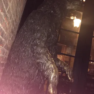 I love this bear. He stays in the corner of the restaurant. Great touch.