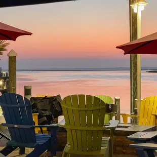 ...this was sunset from the outside seating area.