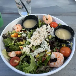 Seafood cobb salad