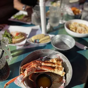 a plate of food on a table