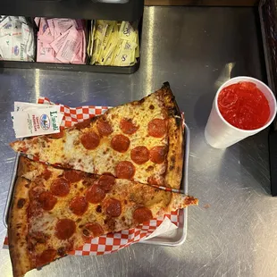 GIANT Pepperoni Slice