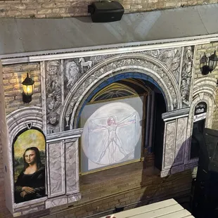 Inside the speakeasy portion