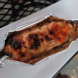 Lion King Roll - baked perfectly with salmon top.