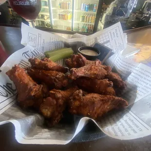 Wings and beer