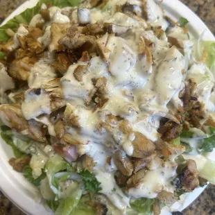 Chicken Shawerma salad