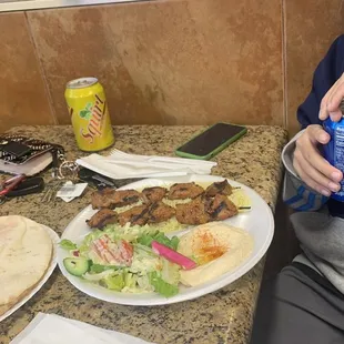 Beef Kabab Combination Plate