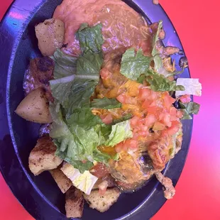 Breakfast chili relleno