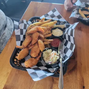 Prawns basket. Fresh and tasty!