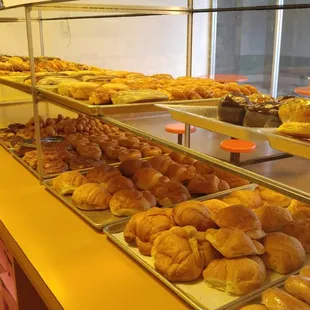 Yummy donuts ,croissant ,muffin,apple stick and much more.