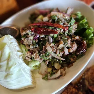 Duck larb