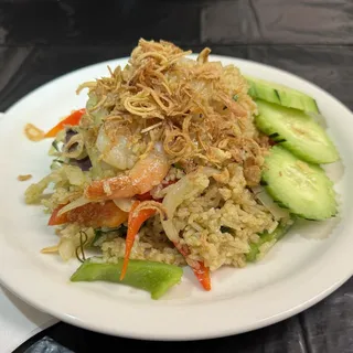 Green Curry Fried Rice (Spicy)