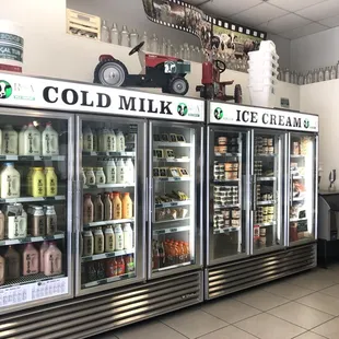 cold milk display