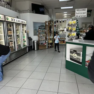 the inside of the store