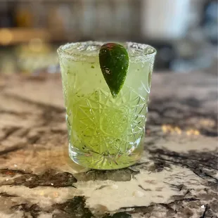 Cucumber mint margarita