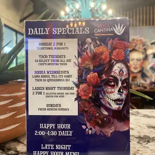 Daily specials