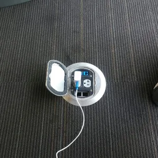 Outlets conveniently located throughout the library