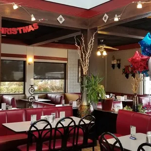 the dining area